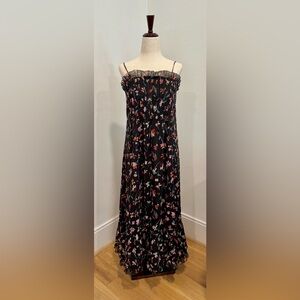 Madewell Black Floral Maxi Dress